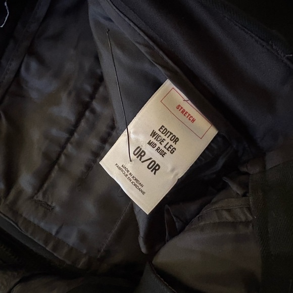 Express Editor Mid Rise Wide Leg Pant 0R - Picture 5 of 6